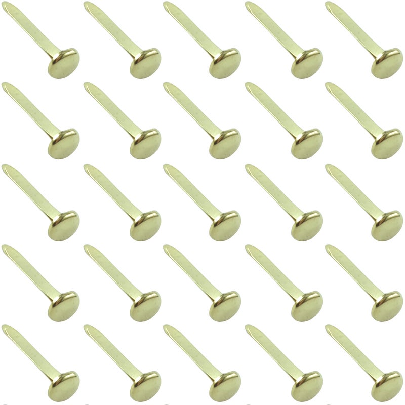 Clipco Paper Fasteners Medium 3/4-Inch Brass Plated (100-Pack) - Image 1
